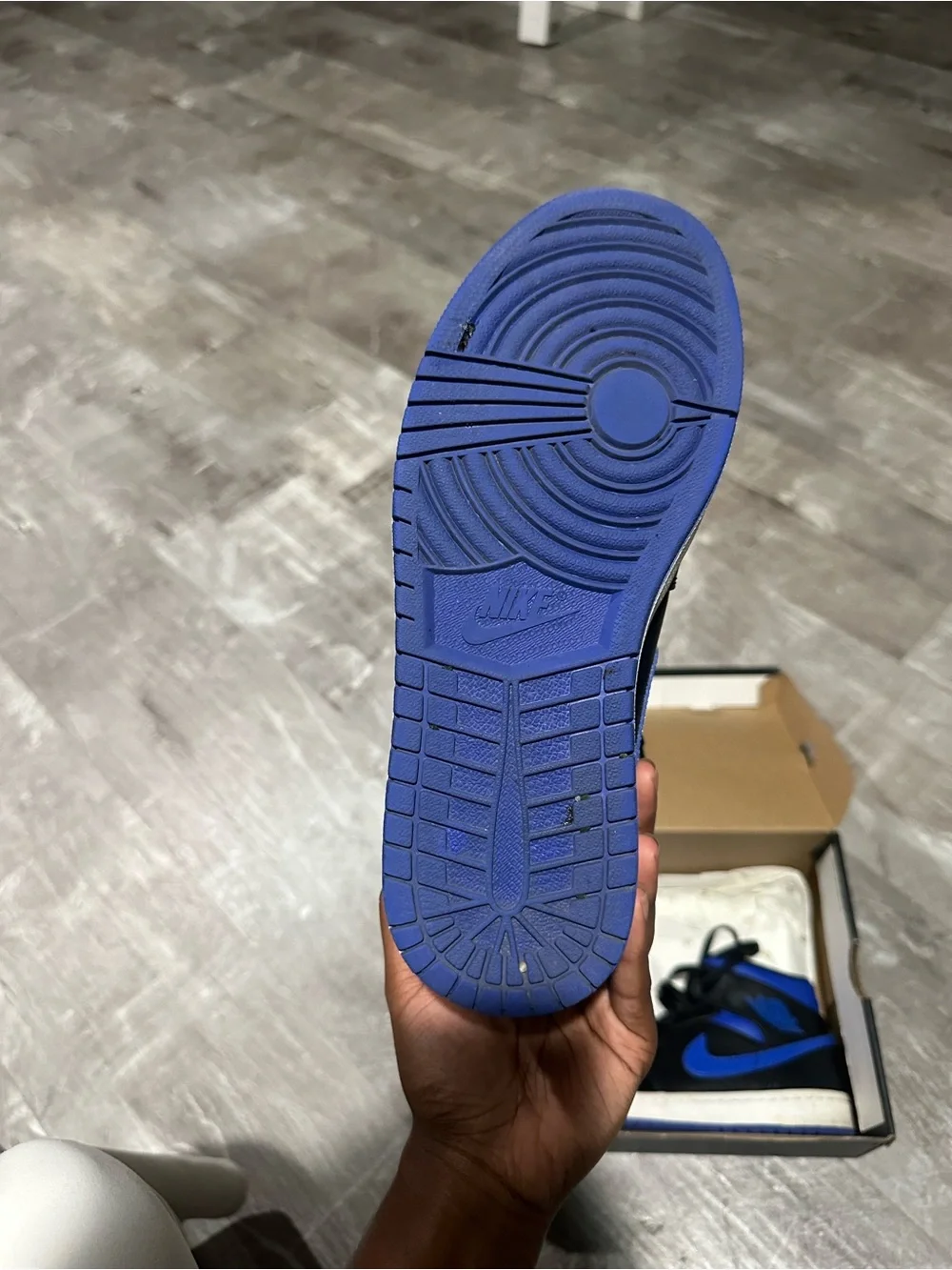 Nike Air Jordan 1 Mid - Black/Royal Blue